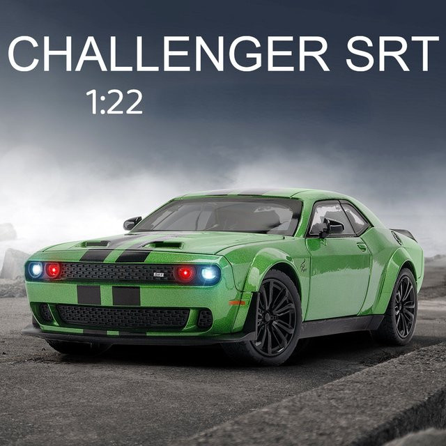 Platinum Challenger SRT Hellcat Demon Eyes Modellauto, 1:22, mit Licht und Sound, Rückziehfunktion - Bild 1