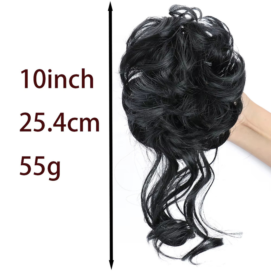 Lansa Synthetischer Chignon Messy Bun Claw Clip-in-Haarteil, Damen - Bild 3