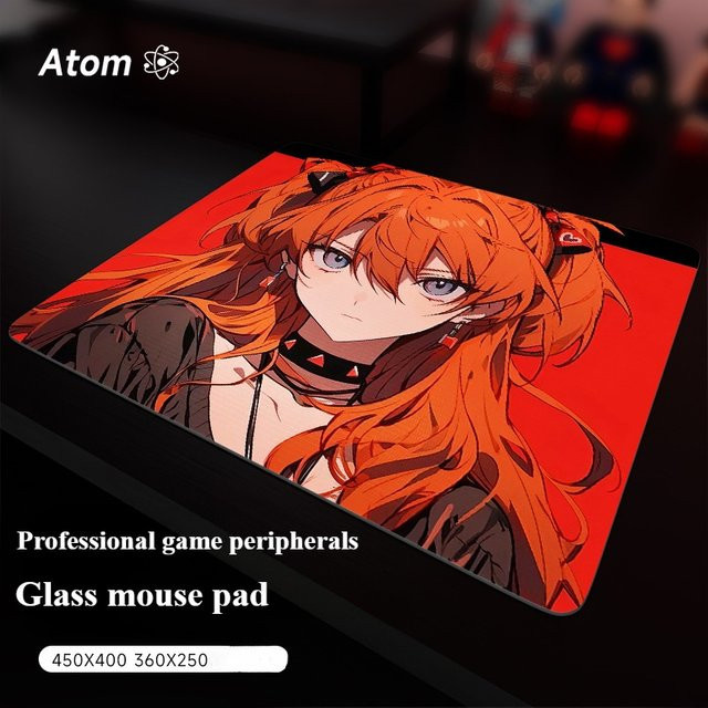 Atom Glas Gaming Mauspad transparent mit anpassbarem Muster für FPS Esports - Bild 1