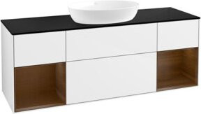 V&B Waschtischunterschrank Finion Wandbeleuchtung Weiß Lackiert B/T/H: 160 x 50,1 x 50,1 cm - Bild 1