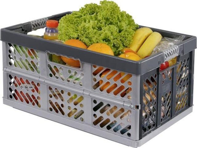 Keeeper Klappbox mit Softgriff in Silber-Anthrazit, B/H/L: 37 x 28 x 54 cm - Bild 3