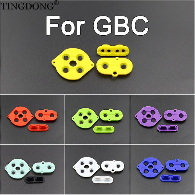 TingDong Leitfähige Silikon-Gummipads für Farb-GBC-Konsolen-Tasten in Multicolor, Reparaturset für elektronische Komponenten - Bild 1