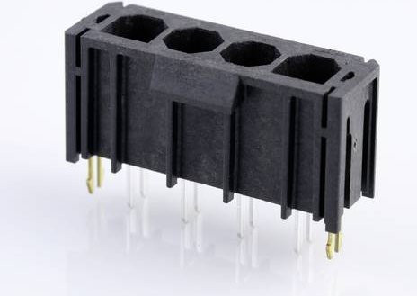Molex Einbau-Stiftleiste Standard Schwarz 4-polig mit 7,50 mm Rastermaß - Bild 1