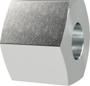 Riegler Überwurfmutter M12x1,5 für Rohr-Außen-Ø 6 mm, SW1 14, Stahl verzinkt, Silber - Bild 1