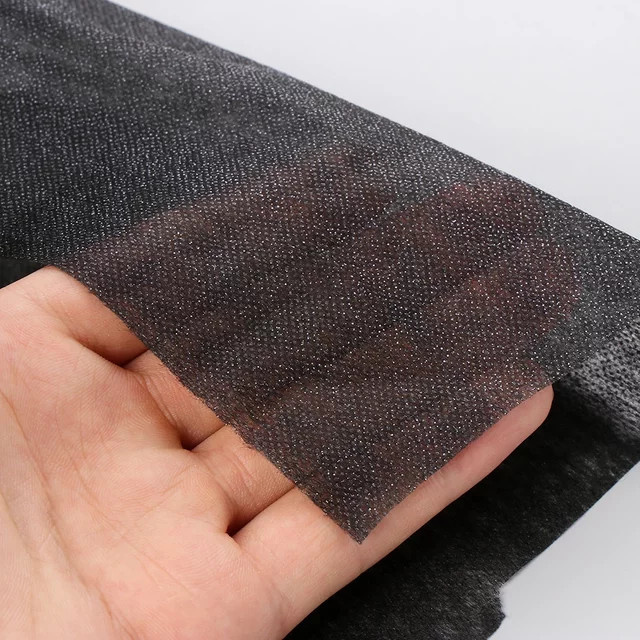 Einseitig klebendes Vlies zum Aufbügeln aus Polyester, Weiß, B x T: 100 x 100 cm - Bild 1