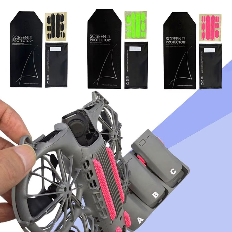 DJI NEO 2 Anti-Rutsch und Anti-Kratz Batterie Marker Aufkleber in Schwarz - Bild 3