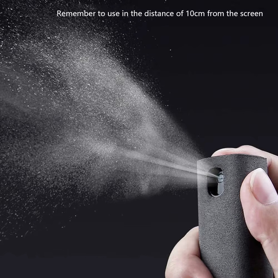 SDYIGOE 2-in-1 Touchscreen-Nebelreiniger mit Mikrofasertuch in Schwarz für Handys, Laptops und Tablets - Bild 3