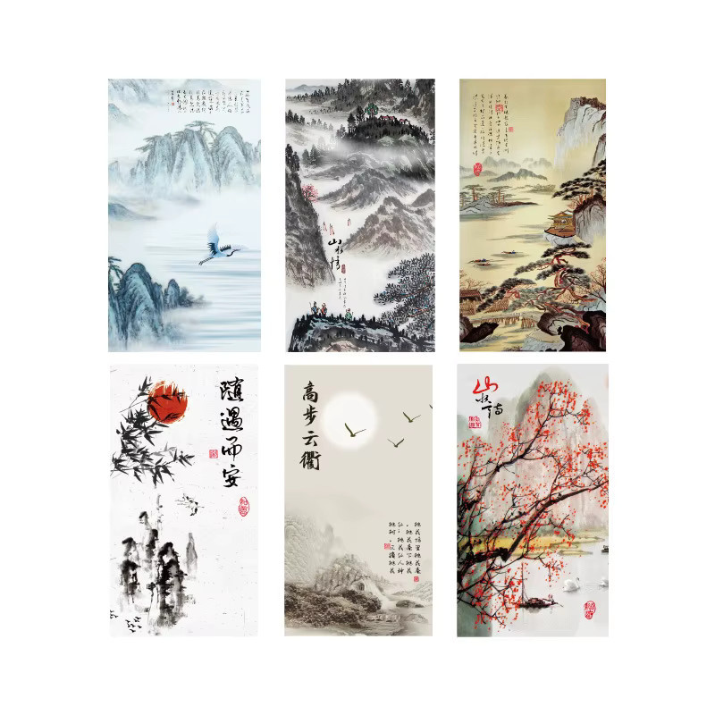 20-teiliges Aufkleberpaket im chinesischen Stil, dekorative Etiketten im antiken Design und Siegelaufkleber in Multicolour für Geschenke und Tagebücher - Bild 5