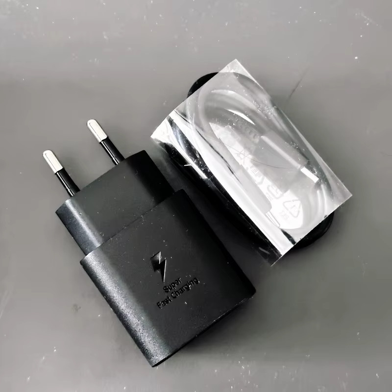 Samsung 25W USB-C Ladegerät Superschneller Ladeadapter in Schwarz für Galaxy S25 S24 Ultra S23 S22 Plus S21 S20 FE Note 10 20 Ultra - Bild 3