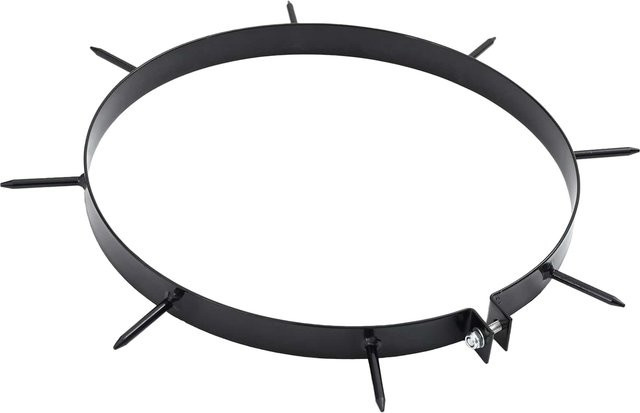 Yiwydaa Rasenlüfter-Klemme mit Spikes aus Eisen, 5 Stück, Schwarz, Durchmesser: 320 mm - Bild 1