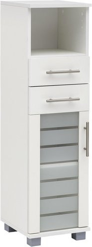 Schildmeyer Highboard Niko in Weiss mit mattem Finish, Breite: 30 cm, Höhe: 110,5 cm, Tiefe: 32,6 cm - Bild 1