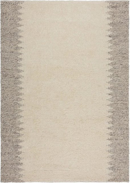 Flair Rugs Wollteppich Mineral Border in Beige, B/T: 80 x 150 cm - Bild 1