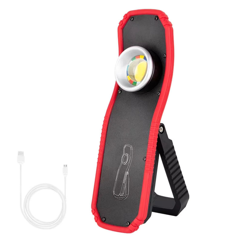 ESMARTER Tragbare LED COB Taschenlampe mit Magnet und USB-Ladefunktion in Schwarz - Bild 7