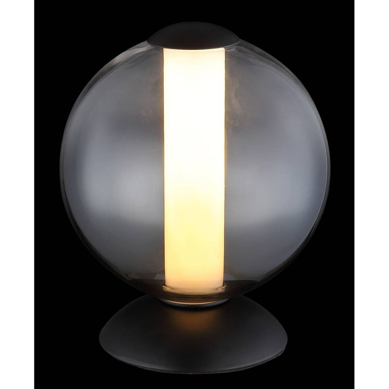 Globo Lighting Tischleuchte Rauch in Schwarz mit Glas und Metall, Höhe: 21 cm, Durchmesser: 18 cm - Bild 4