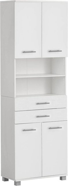 Hochschrank Emmi Schildmeyer weiß matt B/H/T: 59,8 x 180,9 x 32,6 cm - Bild 1