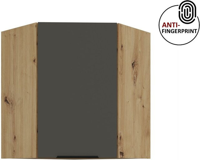Küchen Eckschrank ARIA in Graphite matt mit Anti Fingerprint Effekt, Breite: 60 cm - Bild 1