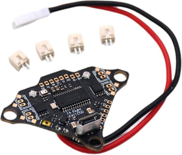 F4DC F4 Flight Control mit Bürstenmotor, INAV und Betaflight Unterstützung, inklusive Barometer für Quadcopter RC FPV Racing Drone Parts, Schwarz - Bild 1
