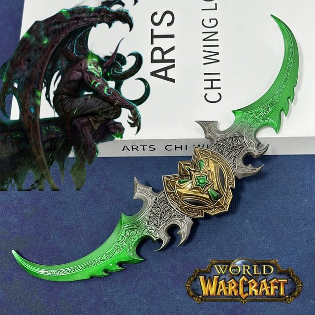Bandai World of Warcraft Katana Kriegsbeil Azzinoth, Metall, 11,2 Zoll - Bild 1