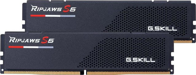 G.Skill Ripjaws S5 DDR5 RAM Kit 96 GB 2 x 48 GB 5200 MHz Schwarz F5-5200J4040A48GX2-RS5K - Bild 1