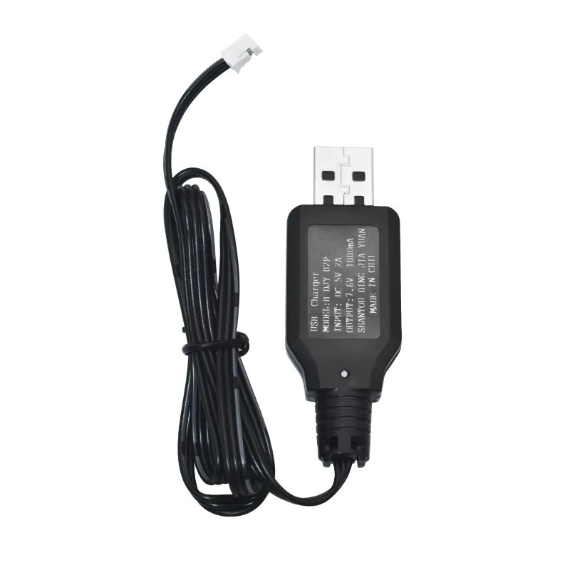 USB-Ladegerät für KF11 Fernbedienungsauto, 7,6 V Ladekabel in Schwarz - Bild 2
