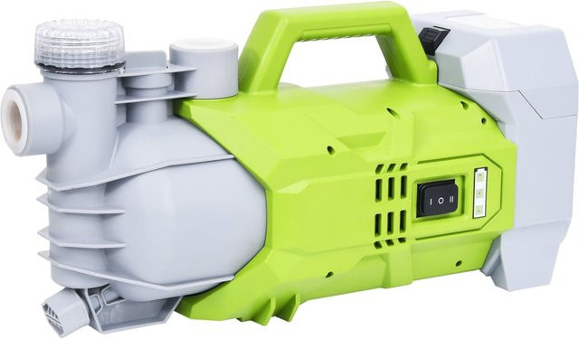Vidaxl Kabellose Gartenpumpe mit Akku, Grün, 180 W, 2800 L/H - Bild 1