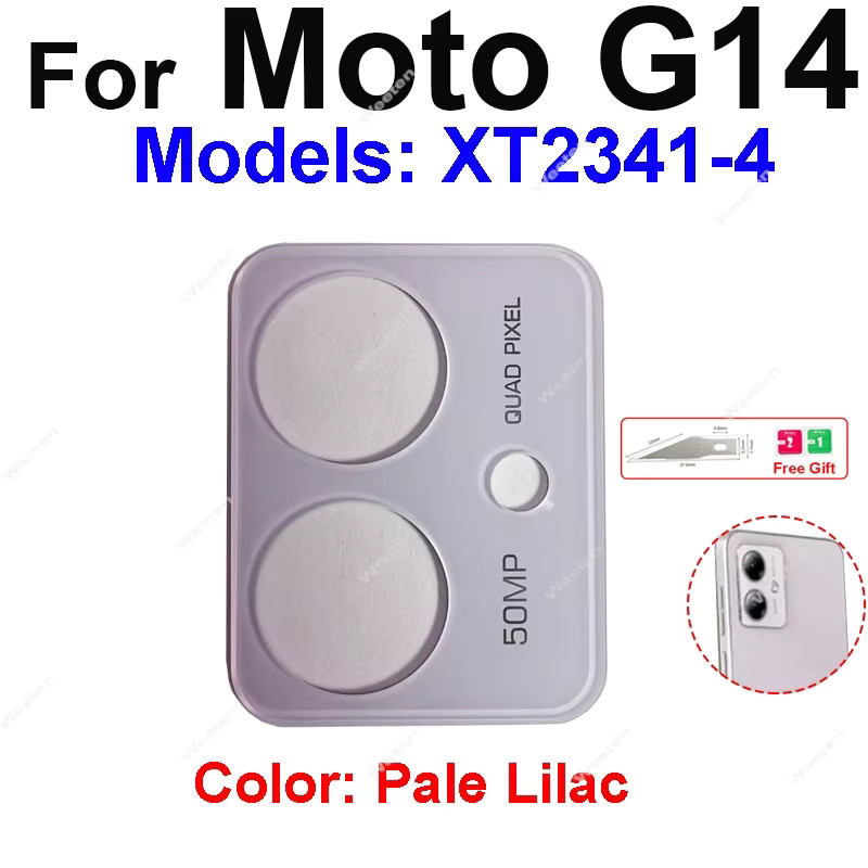Motorola Ersatz-Kameraobjektivglas für MOTO G14 G24 G34 G54 G84 G42 G15 Power in Grau - Bild 2