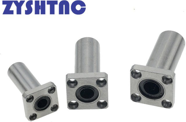 ZYSHTNC Quadratische Flansch Linearbewegungsbuchse LMK Kugellager aus Stahl in Silber für 3D-Drucker und CNC-Teile - Bild 1