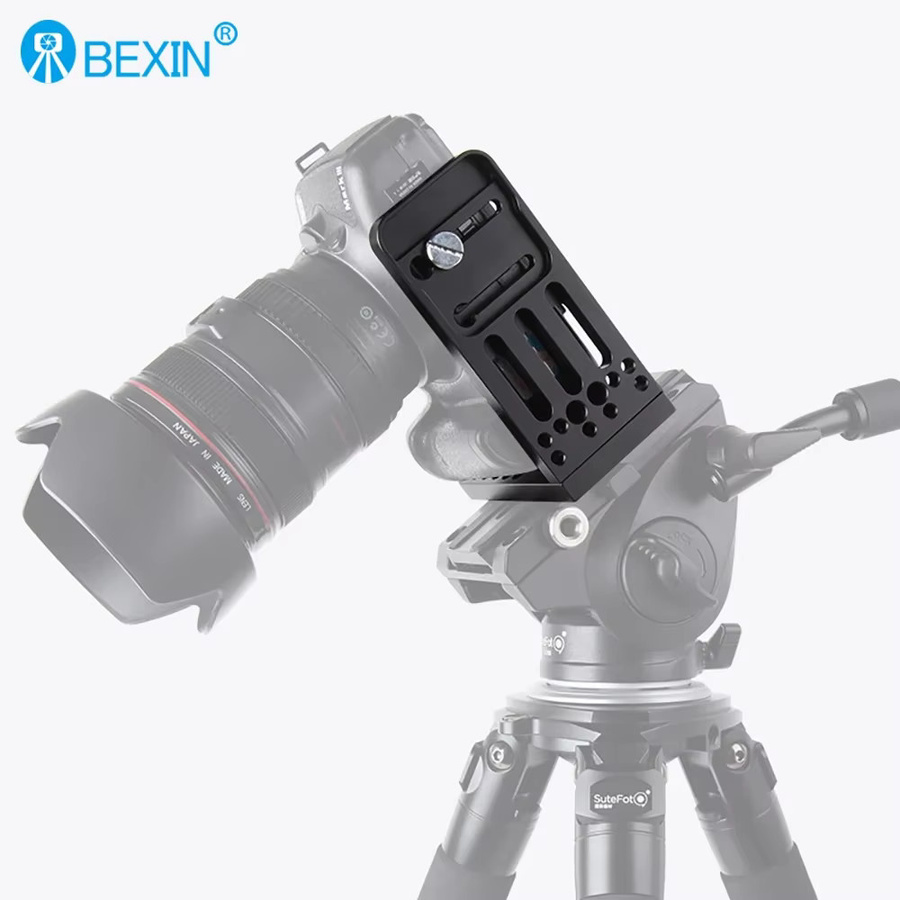 BEXIN Kamera-Platte für DSLR-Kameras in Schwarz, kompatibel mit Canon, Nikon und Sony, Arca-Schweizer-Halterung - Bild 5