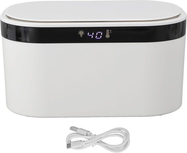OutsideWorld Feuchttuchwärmer mit LED Nachtlicht, tragbarer Feuchttuchspender mit 3 einstellbaren Modi via USB, Farbe: Weiß - Bild 1