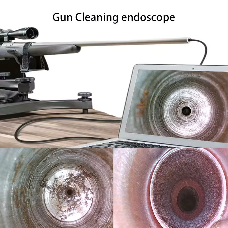 Industrielles Endoskop 720p HD Endoskopkamera mit 3,3mm Durchmesser und 6 LEDs in Schwarz, kompatibel mit Android-Systemen zur Inspektion von Waffenrohren - Bild 3
