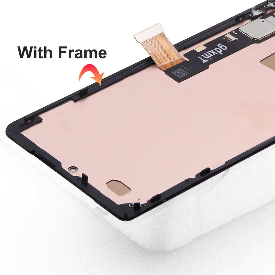 Google Pixel 7 Pro OLED-Bildschirm mit Rahmen, LCD-Display Ersatzteil in Schwarz - Bild 3