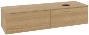 V&B Waschtischunterschrank Antao mit Frontstruktur in Honey Oak, B: 160 cm, T: 50 cm - Bild 1