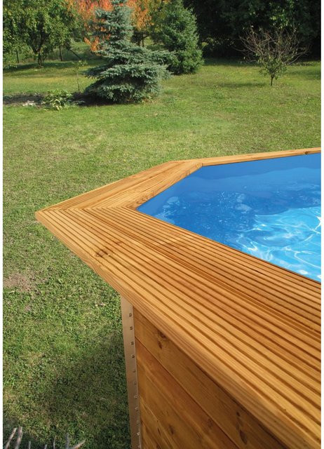 WEKA Toprail Handlaufverbreiterung für Massivholzpool in Braun, Länge: 116 cm - Bild 1