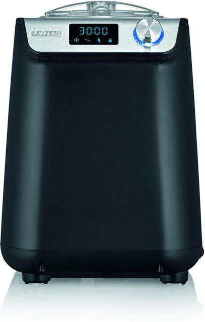 Severin Eismaschine und Joghurtbereiter EZ 7407 in Schwarz und Silber - Bild 1