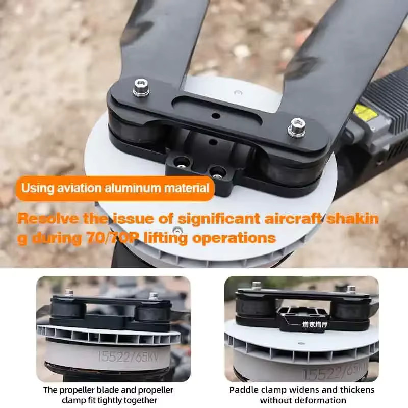 DJI T70 T70P Paddelklemme und Klapppropeller 623 in Schwarz für landwirtschaftliche Drohnen zum Pflanzenschutz - Bild 4