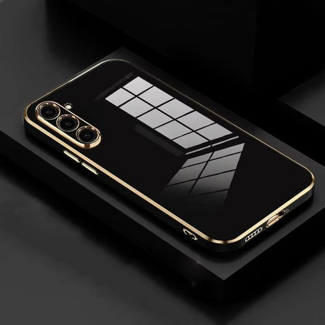 Luxus Silikon Case für Samsung Galaxy A-Serie 4G und 5G in Schwarz - Bild 1