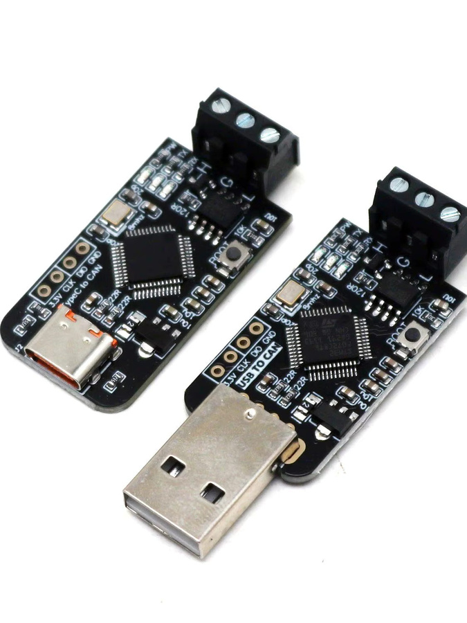 Dykbcells USB-zu-CAN-Adapter CANable PCAN-View Kommunikationsanalyse für CANBUS CandleLight Slcan Klipper Firmware-Debugger in Schwarz mit USB-C Anschluss - Bild 3