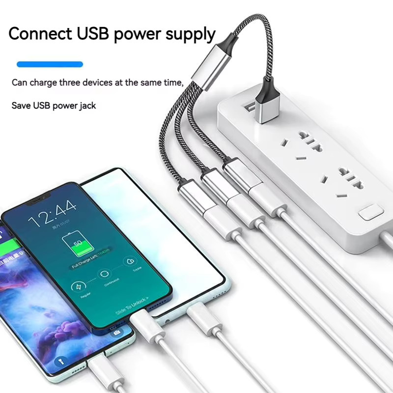 BRYNTHORX 4-Port USB-C Hub mit USB-A Buchsen für Hochgeschwindigkeits-Datenübertragung, Tragbarer USB-C auf USB Konverter für PC und Laptop - Bild 1