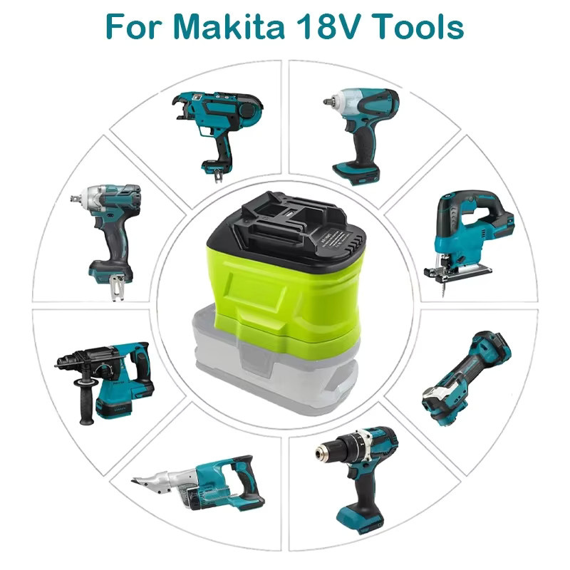 Akku-Adapter für Ryobi ONE+ 18V Li-Ionen-Akkus auf Makita 18V Li-Ionen-Elektrowerkzeuge Konverter für P107 und P108 - Bild 5