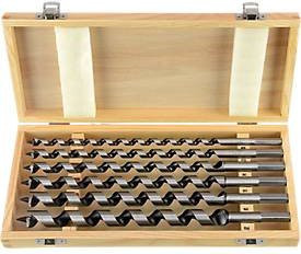 Projahn Schlangenbohrer-Set aus Stahl, 6-teilig, Farbe Silber, Durchmesser: 10-20 mm, Länge: 320 mm, mit Zylinderschaft und Holzkassette - Bild 1