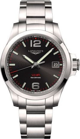 Longines Armbanduhr Conquest, Quarz, Edelstahlgehäuse, 41 mm, Herren - Bild 1