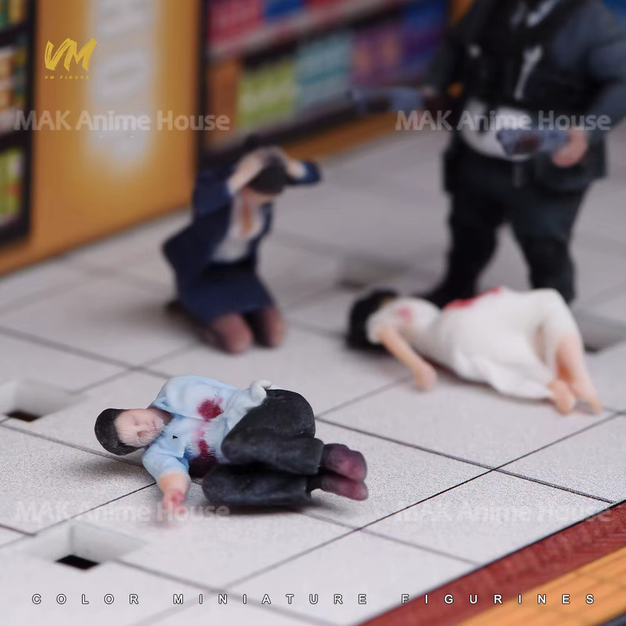 MAK Maskierter bewaffneter Räuber, 3D-Druck Figuren, 1:43, Einzelfigur - Bild 3