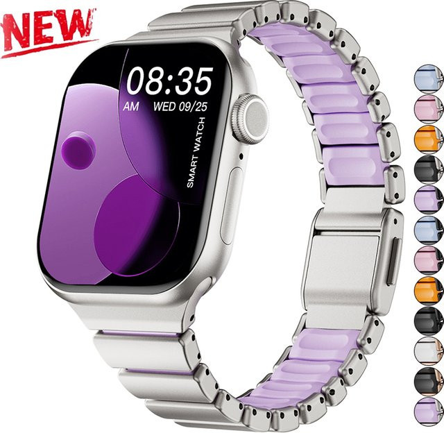 CHIICSMART Uhrenarmband Edelstahl, Magnetisch, Silber, Unisex - Bild 1