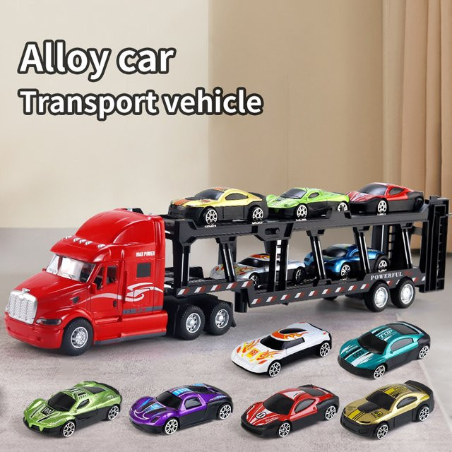 Legierungsspielzeugautos, LKW-Transportfahrzeuge, Metall, Set / Bundle - Bild 1