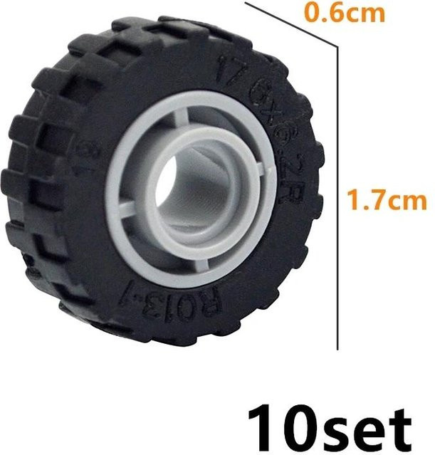 LEGO Zubehör, Tech-Teile Kettenrad Kette Glied Zahnrad Kettenband Bausteine Passstück, Schwarz - Bild 1