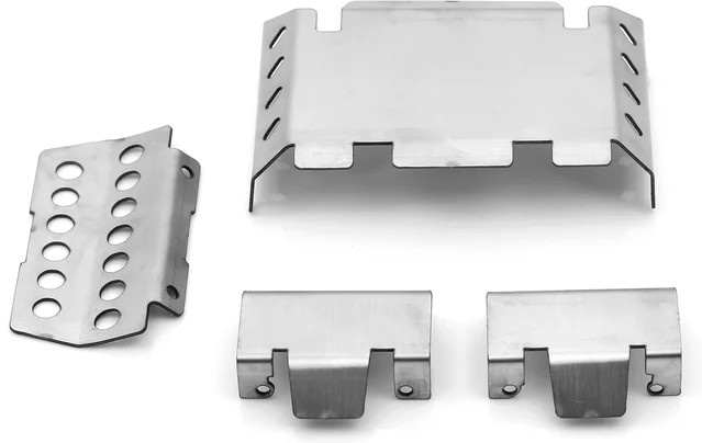 FMS Edelstahl-Chassispanzerung, Metall, 1/10 RC Upgrade-Teile - Bild 1