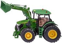 SIKU John Deere 7310R Traktor mit Frontlader und Bluetooth App-Steuerung, RC Modell, Grün, Maßstab 1:32 - Bild 1