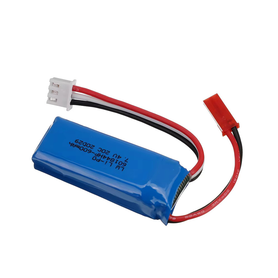 WLtoys LiPo-Akku 2S 7,4V 600mAh 20C für RC-Autos K969 K979 K989 K999 P929 P939 - Bild 2