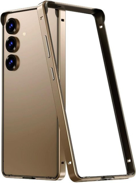 Schutzhülle aus Aluminium-Metallrahmen für Samsung Galaxy S26 Ultra, S25 Ultra, S24 Ultra und Galaxy S26+ in Gold mit Wärmeableitung und leichtem Design - Bild 1