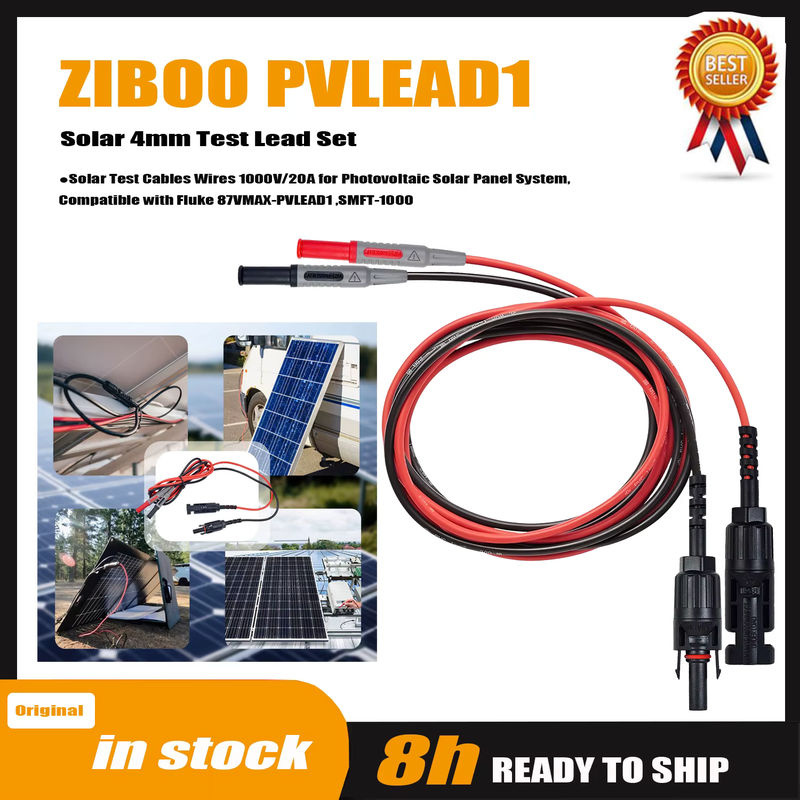ZIBOO PVLEAD1 Solar-Messleitungsset mit 4 mm Solartestkabeln für Photovoltaik-Systeme, 1000 V/20 A - Bild 7